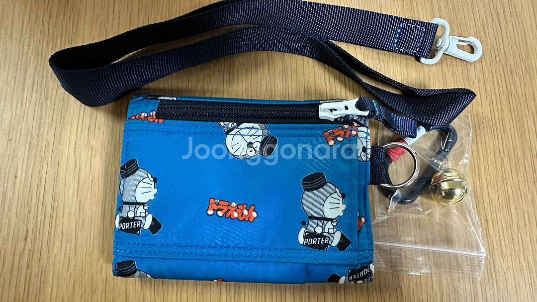 Porter x Doraemon Wallet Blue--1