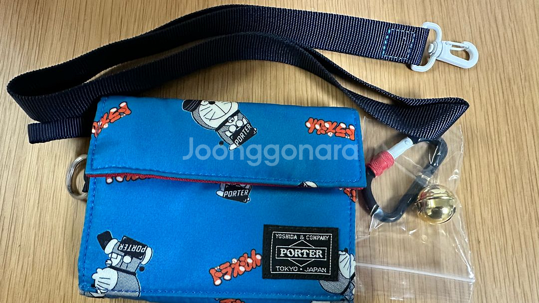 Porter x Doraemon Wallet Blue--0
