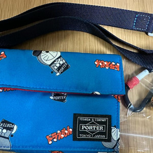 Porter x Doraemon Wallet Blue