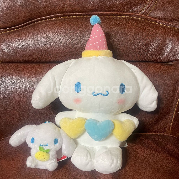 [새상품] 시나모롤 생일축하 트리플하트 레몬 인형 세트--0