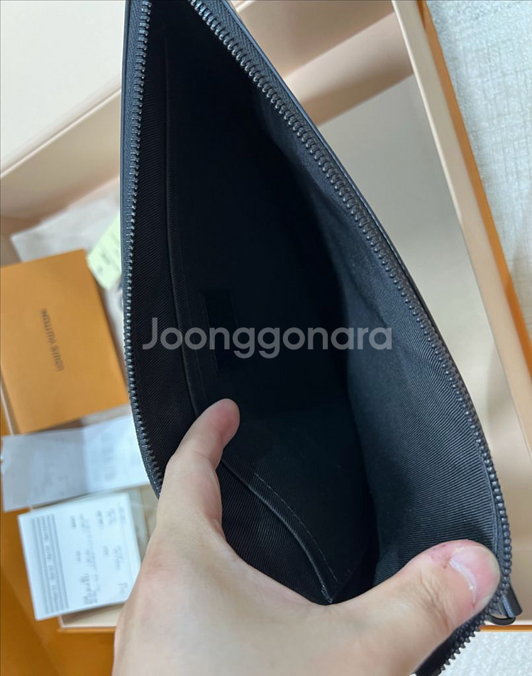 루이비통 포쉐트 투고 모노그램 이클립스 파우치 클러치--7