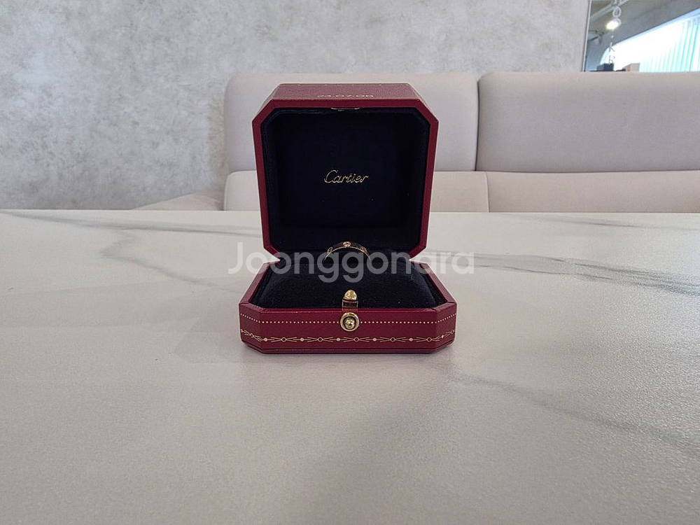 까르띠에 러브 1P다이아로즈골드 51호 11호 보증서X--0
