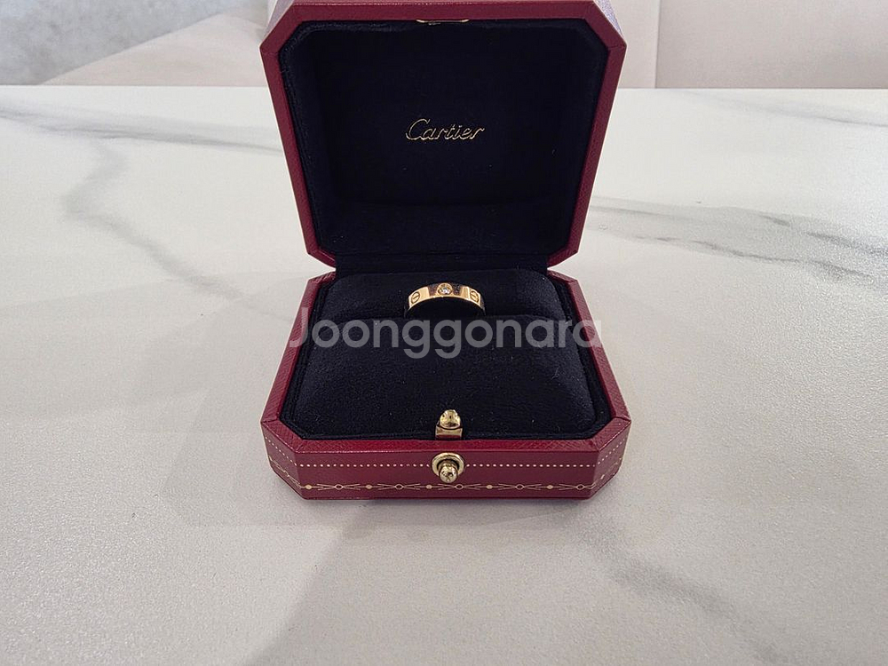 까르띠에 러브 1P다이아로즈골드 51호 11호 보증서X--1