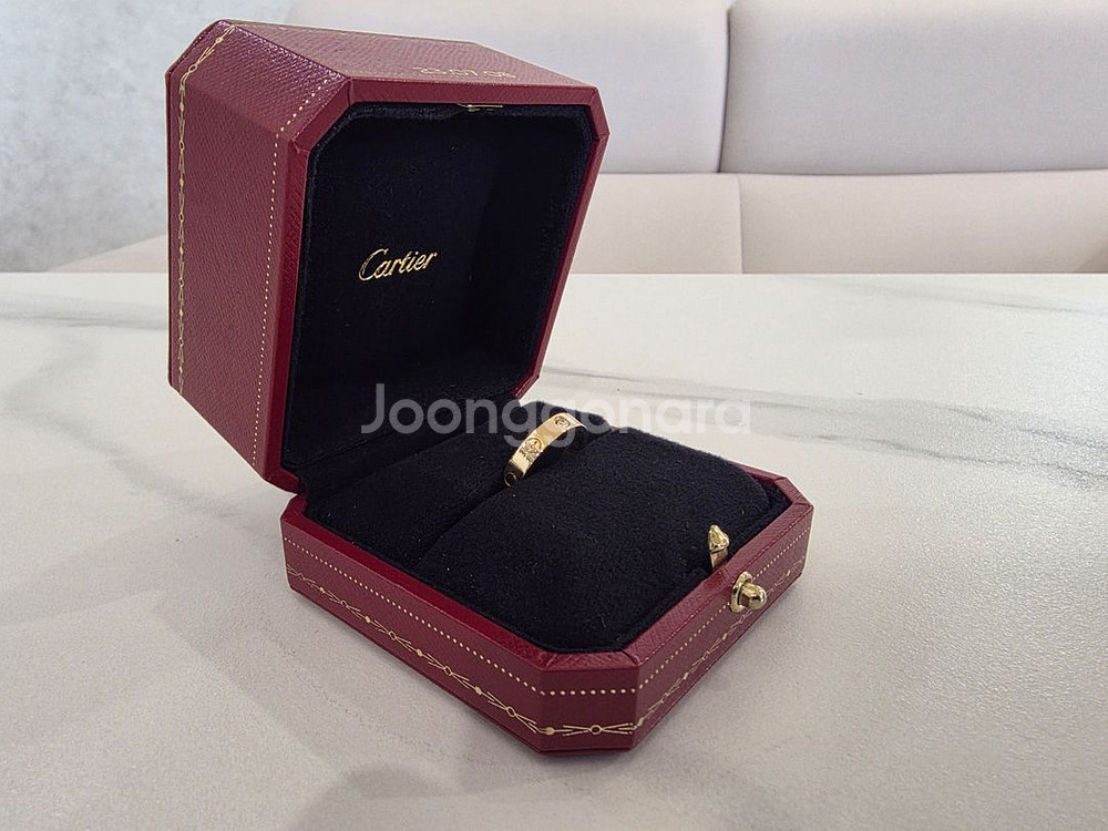 까르띠에 러브 1P다이아로즈골드 51호 11호 보증서X--4