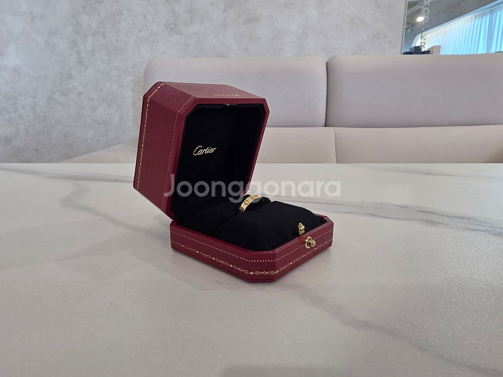 까르띠에 러브 1P다이아로즈골드 51호 11호 보증서X--3