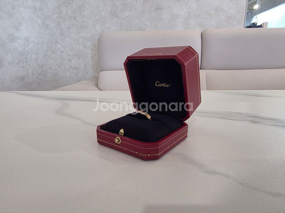 까르띠에 러브 1P다이아로즈골드 51호 11호 보증서X--2