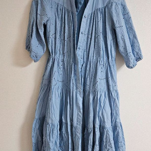 블루 롱 원피스 (속치마 포함)