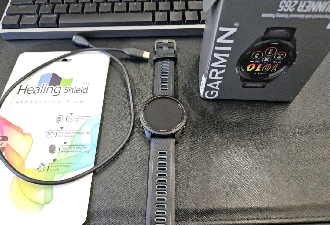 Garmin 가민 포러너 265 블랙 풀박 보호필름 포--3