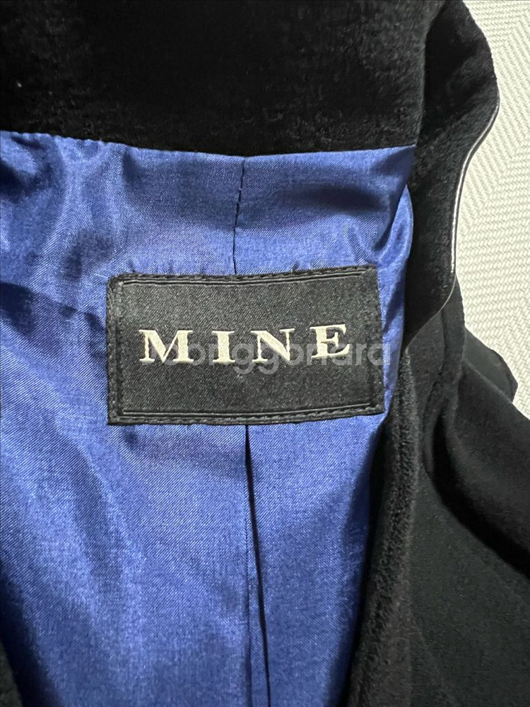 한섬 마인 MINE 블랙 트위드 자켓 정품--2