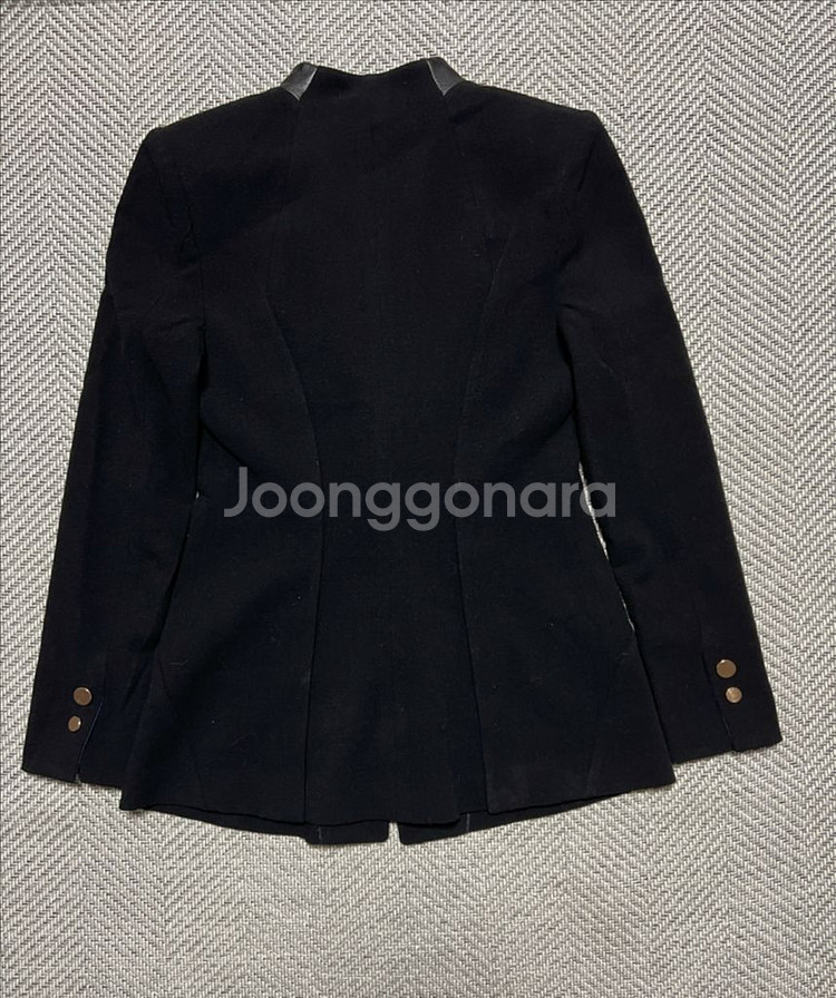 한섬 마인 MINE 블랙 트위드 자켓 정품--1