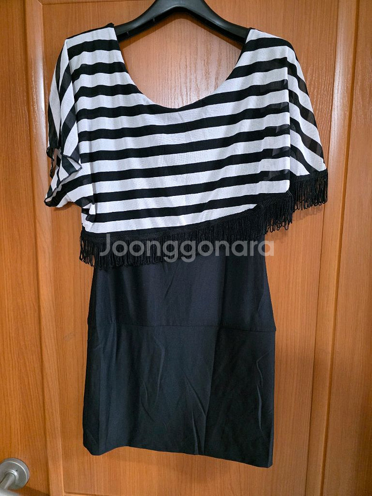 나시원피스에 쉬폰 덧댄 롱니트겸 원피스--4