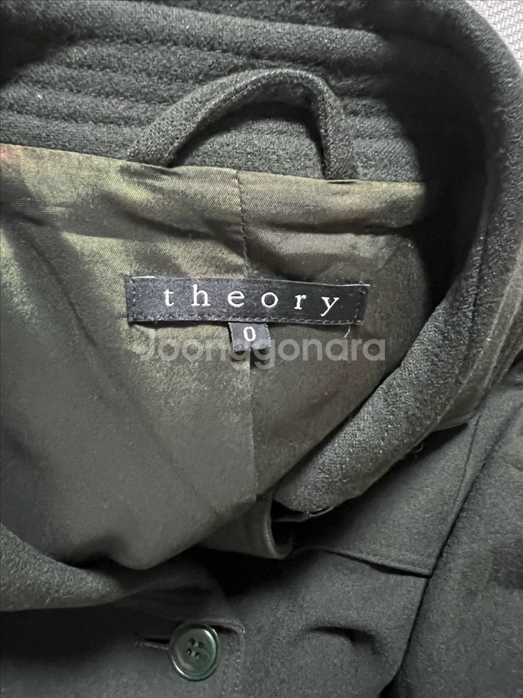 띠어리 theory 다크 그린 트렌치 코트 정품--2