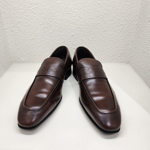 페라가모 간치니 펀칭 브라운 남성 로퍼 6