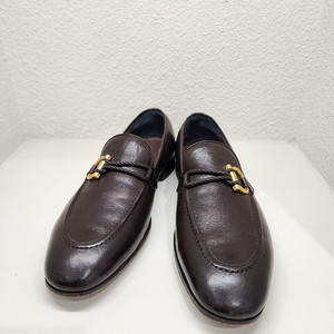 페라가모 금장 간치니 버팔로 남성 로퍼 브라운 6