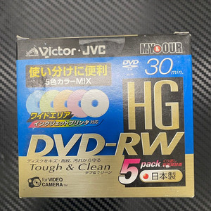 캠코더용 미니 DVD-RW(8cm) 공디스크 5장팩