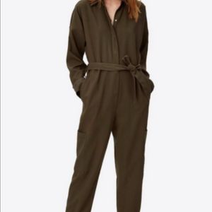 헬무트 랭 패치 포켓 코튼 점프 수트 M