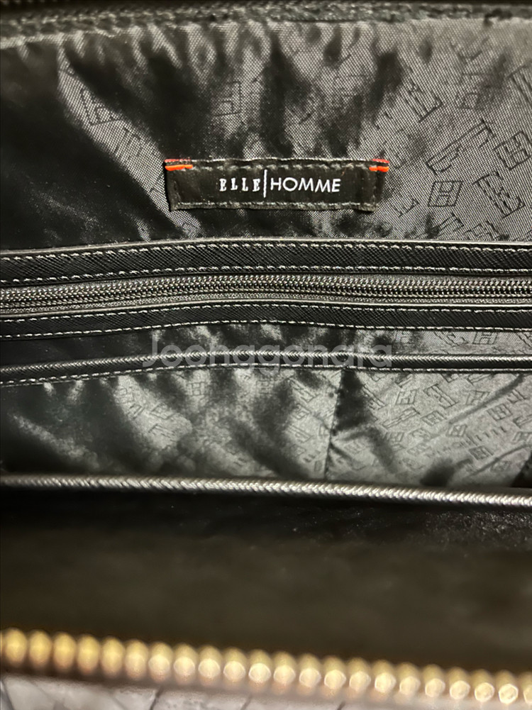 Elle homme 엘르옴므 기죽 서류가방 새것--4
