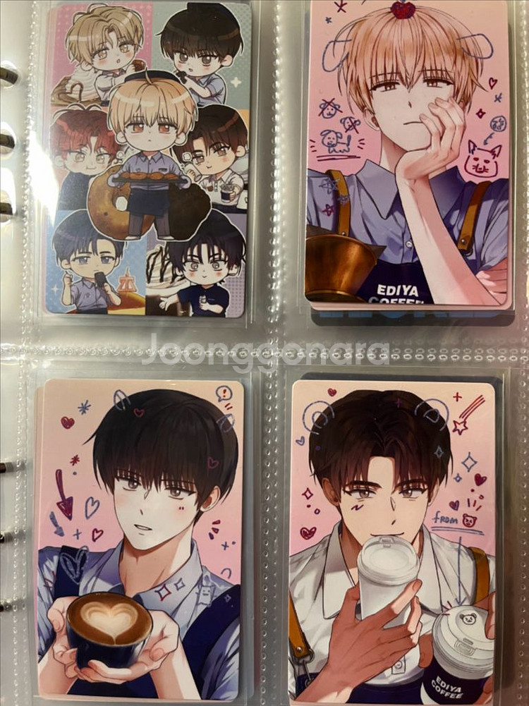 데못죽 이디야 콜라보 포카 풀셋 팝니다 포토카드--0