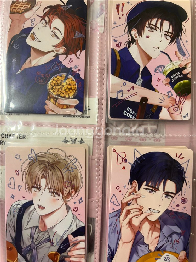 데못죽 이디야 콜라보 포카 풀셋 팝니다 포토카드--1