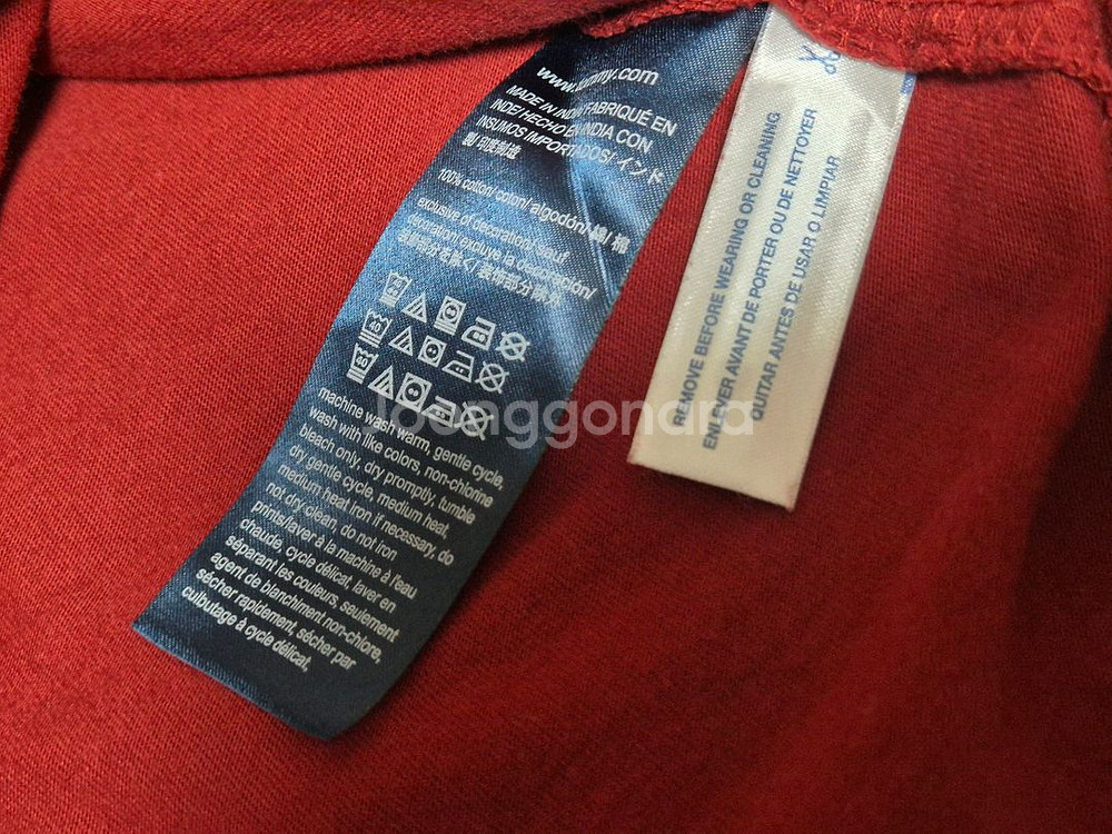 타미힐피거 맨투맨 긴팔 티셔츠 딥레드 XS/TP/XP--3