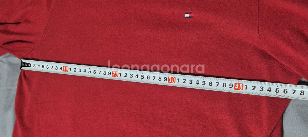 타미힐피거 맨투맨 긴팔 티셔츠 딥레드 XS/TP/XP--4