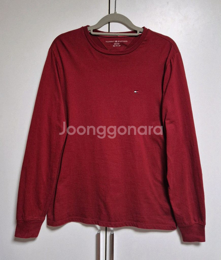 타미힐피거 맨투맨 긴팔 티셔츠 딥레드 XS/TP/XP--1