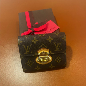 (정품)루이비통 모노그램 여성용 중지갑