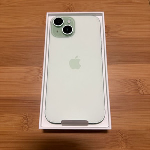 아이폰 15 일반 128GB 그린 색상 리퍼 미사용 팜