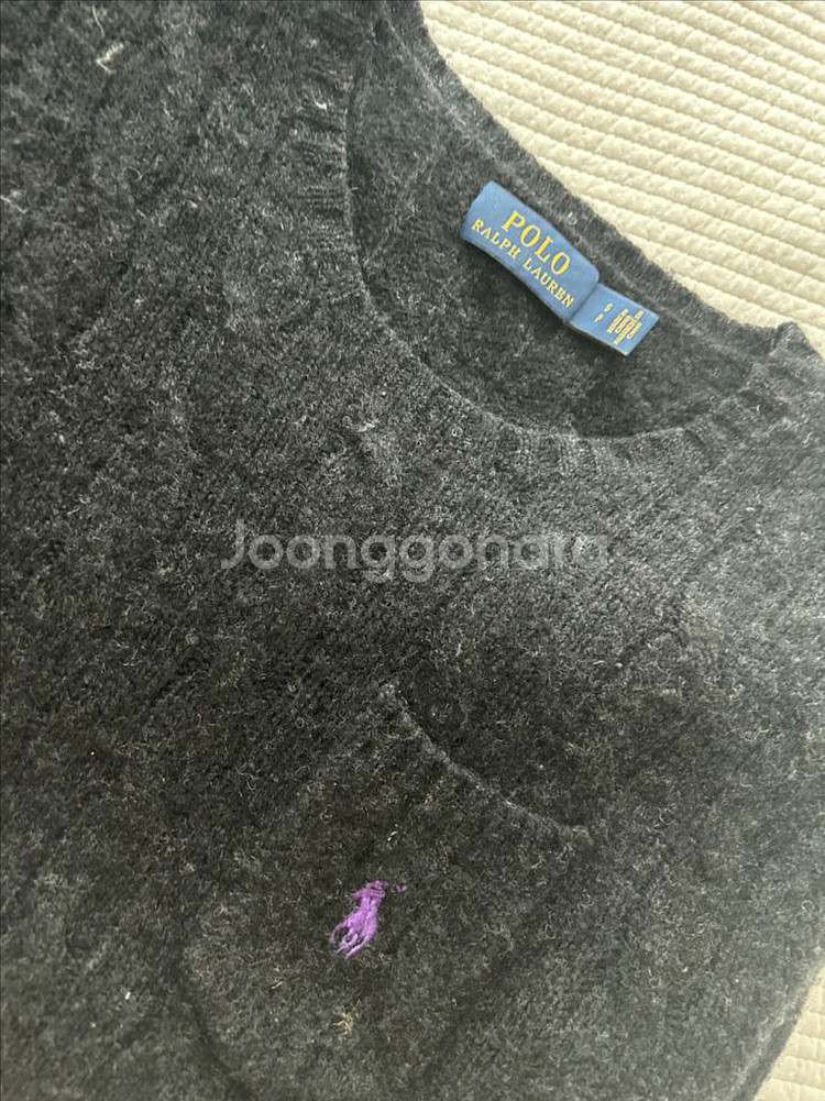 폴로 랄프로렌 반팔니트 s 완료--1
