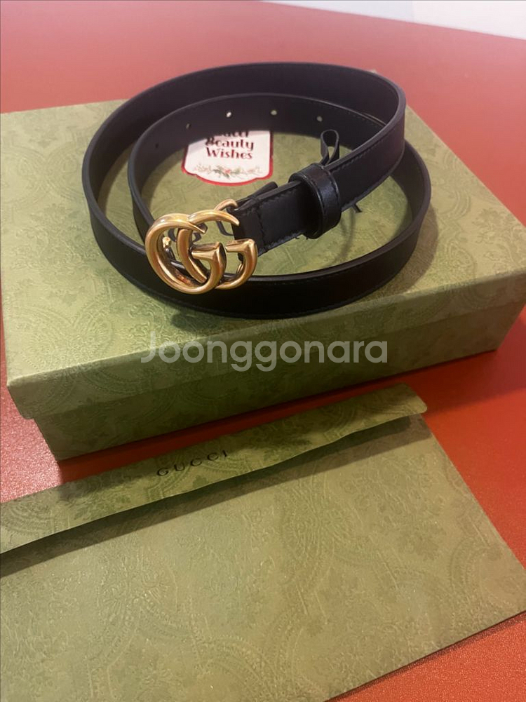 (정품)구찌 마몬트 여성용 벨트 2cm 컨디션 A--0