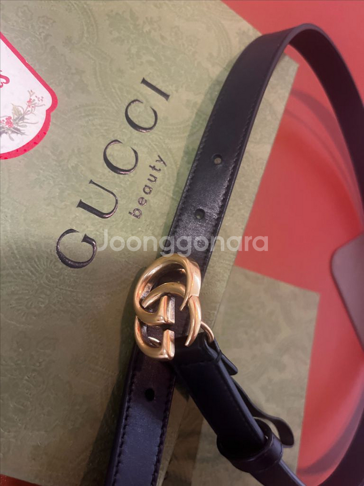 (정품)구찌 마몬트 여성용 벨트 2cm 컨디션 A--2