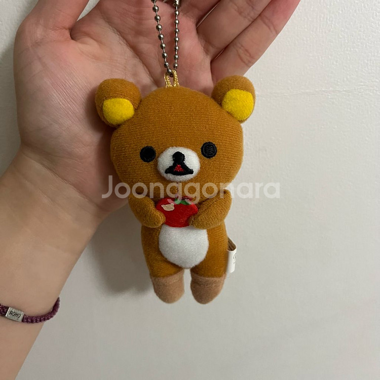 산엑스 고전 리락쿠마 사과 2013년 인형 키링--0