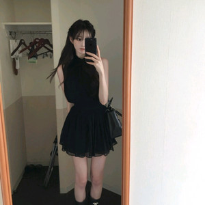 [새상품] 라벨르블랑 실리아 실크 투피스 블랙 s
