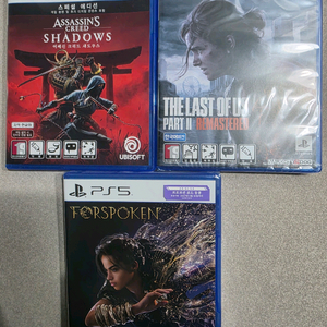 PS5 어쌔신크리드 섀도우, 라오어2, 포스포큰