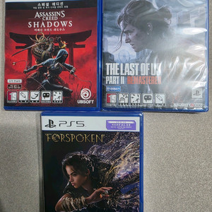 PS5 어쌔신크리드 섀도우, 라오어2, 포스포큰