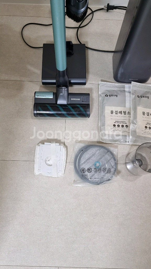 삼성제트 무선 청소기와 청정스테이션 풀세트 판매--1