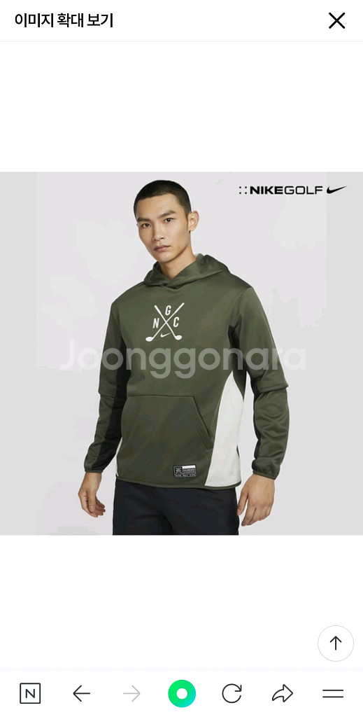 나이키 골프 후드티 새제품 팝니다--0