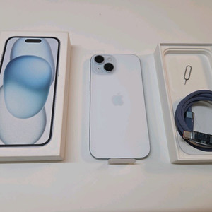 아이폰15 블루 128 리퍼 새상품 애케플