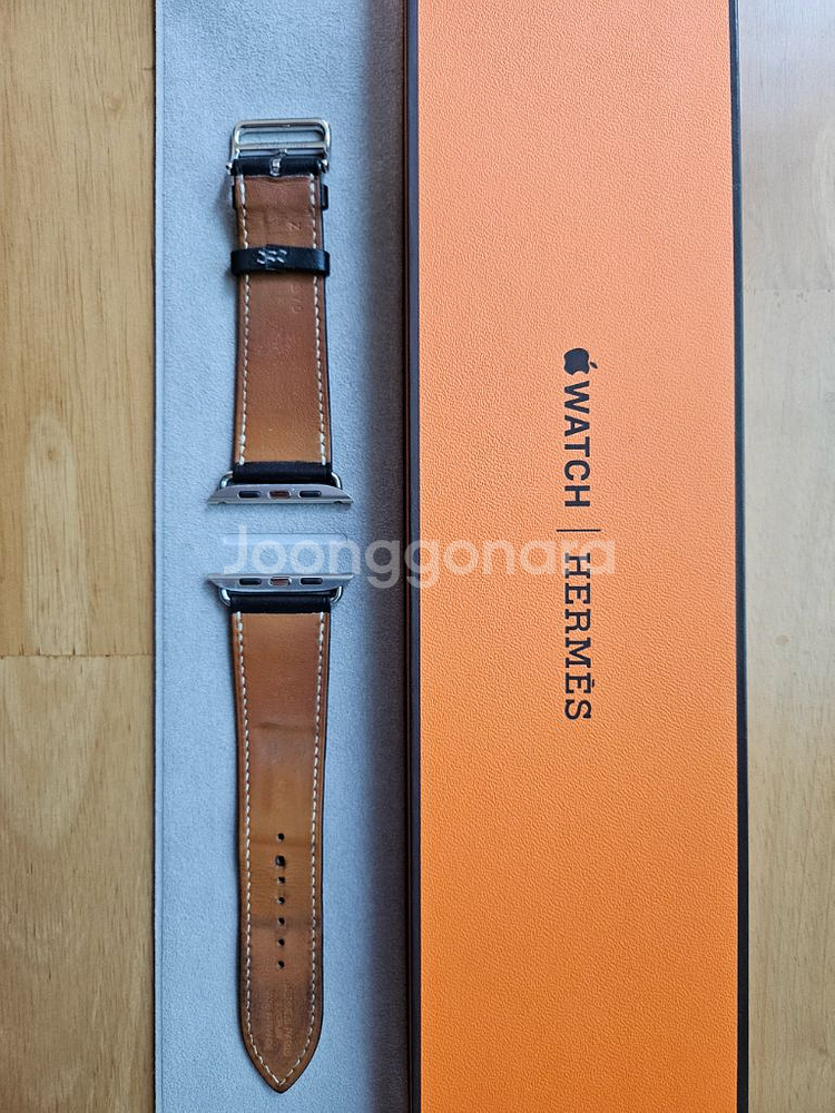 애플워치 에르메스 에벤느 바레니아 실버 스테인리스--1