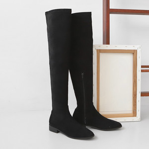 스웨이드 스판 부츠