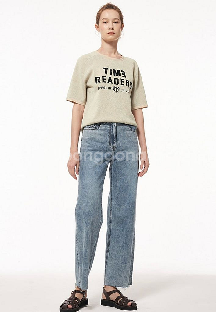 22 타임 실크 블렌드 인타르시아 니트탑(랑방,한섬,마--0