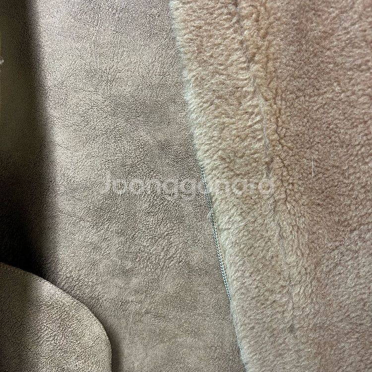 [여자 55]라시엔토 브라운 양모 리얼퍼 베스트--4