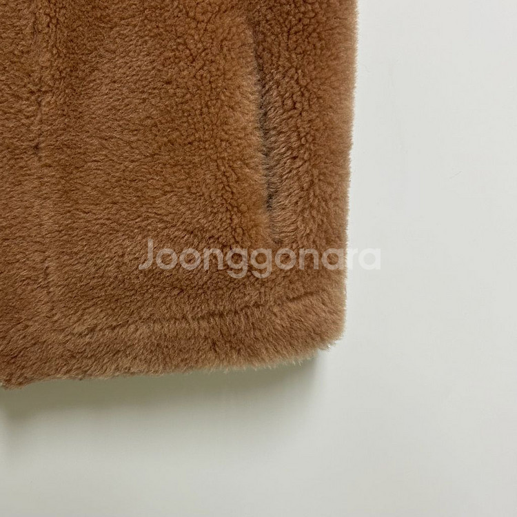 [여자 55]라시엔토 브라운 양모 리얼퍼 베스트--3