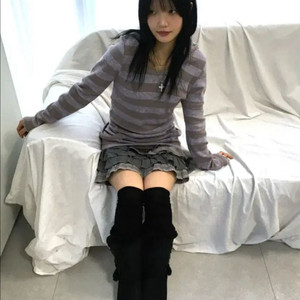 나의나인 아워캐비넷 니트 후드티 (미시착)