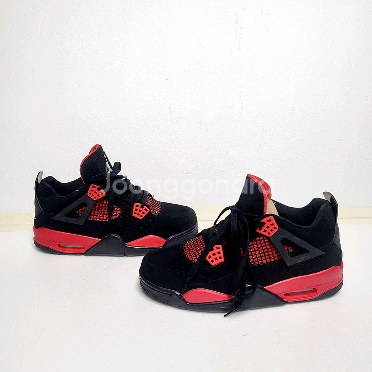 새제품/나이키 조던4 레트로 레드썬더265 농구화--2
