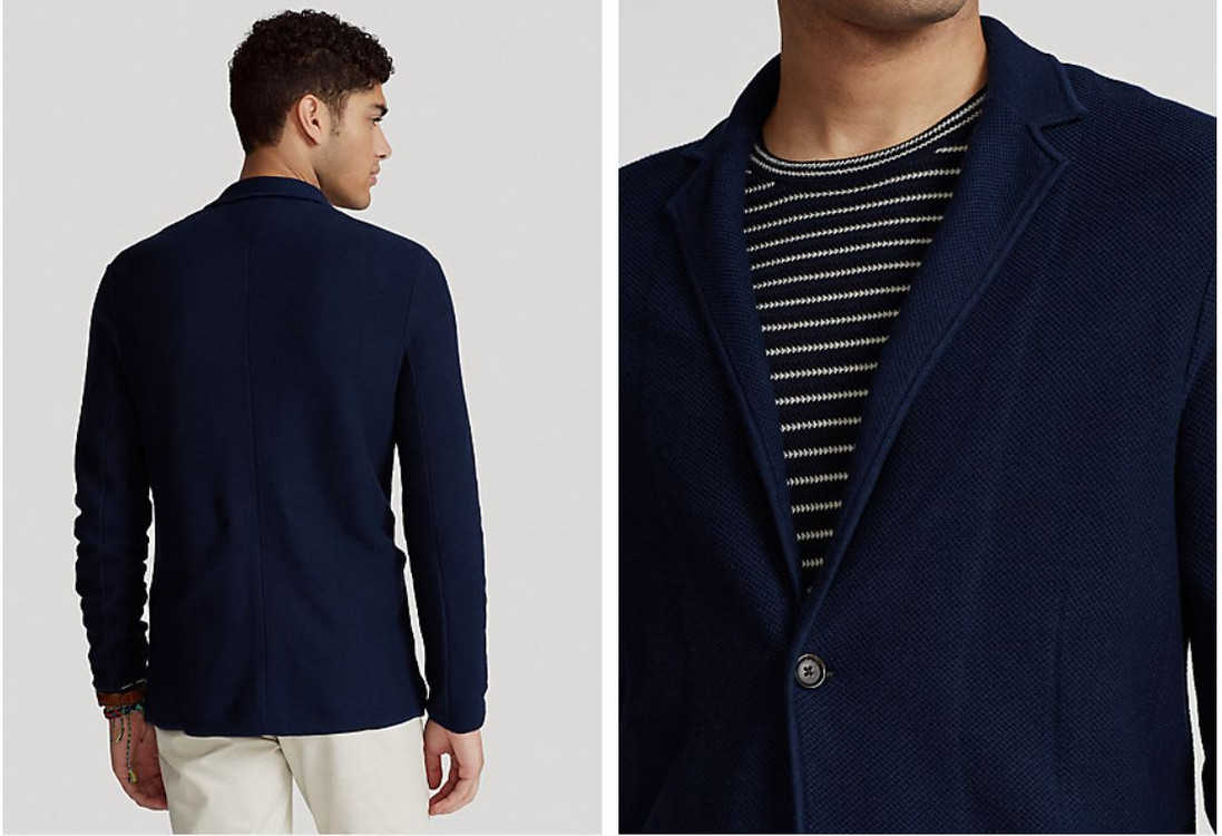 폴로 코튼 실크 블레이져 가디건 L 팝니다. 이미지