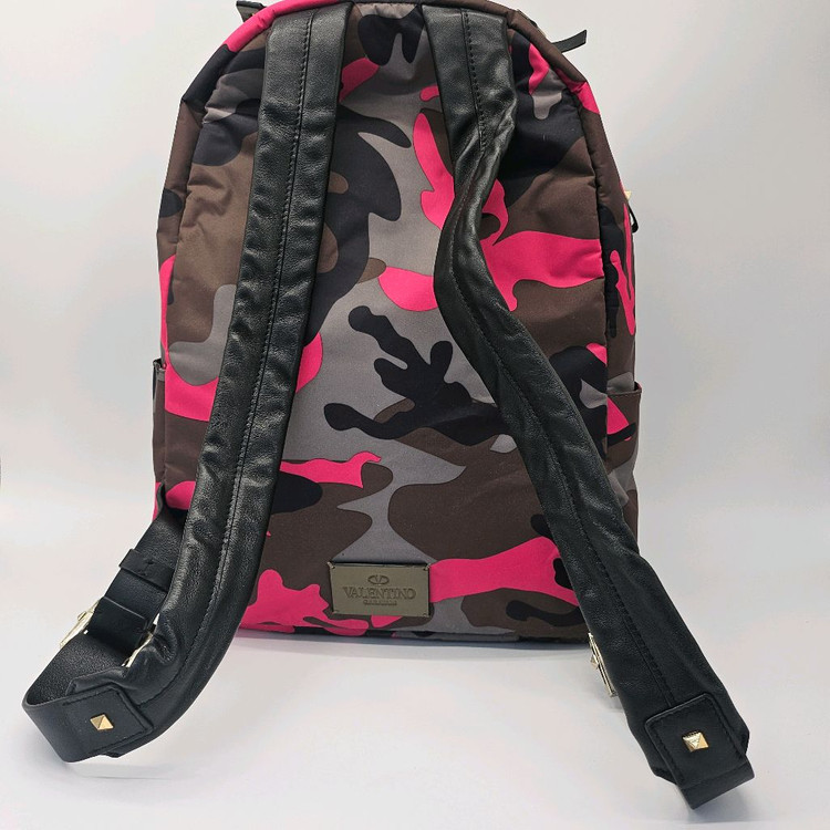 정품 발렌티노 카모 백팩--1