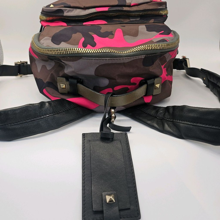 정품 발렌티노 카모 백팩--5