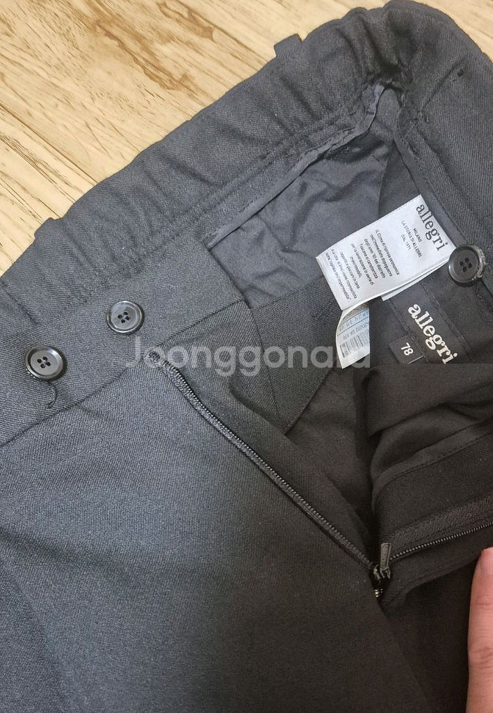 알레그리 블랙 슬랙스 78사이즈--3