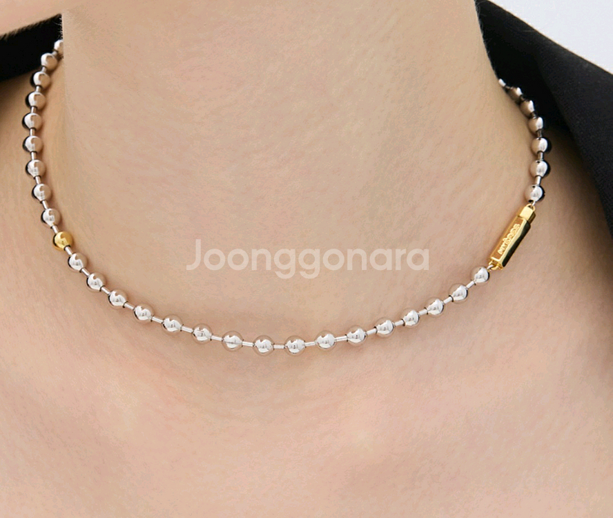 이에르로르 H에디션 (C) 볼 목걸이(38cm 초커형)--1